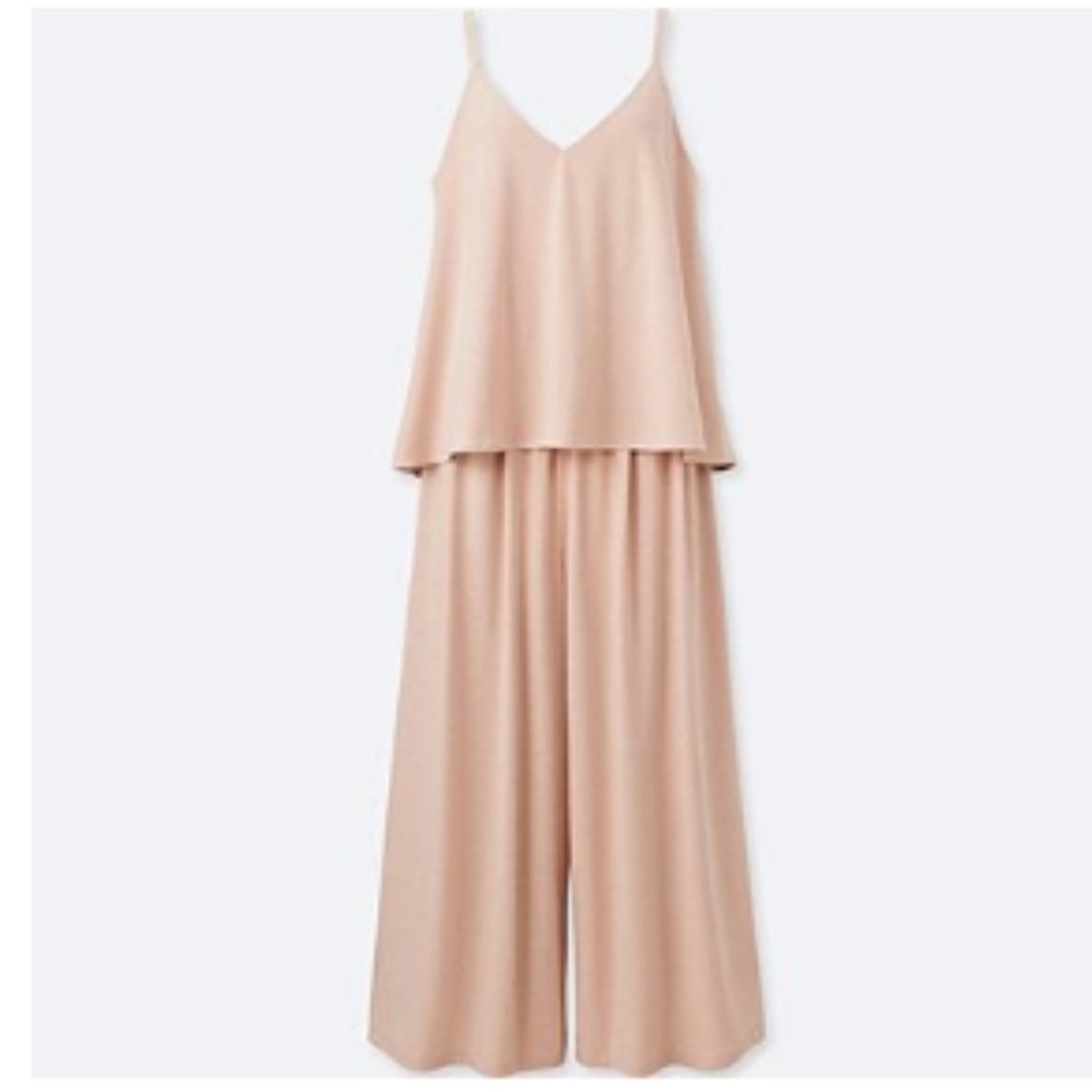 Uniqlo light pink jumpsuit